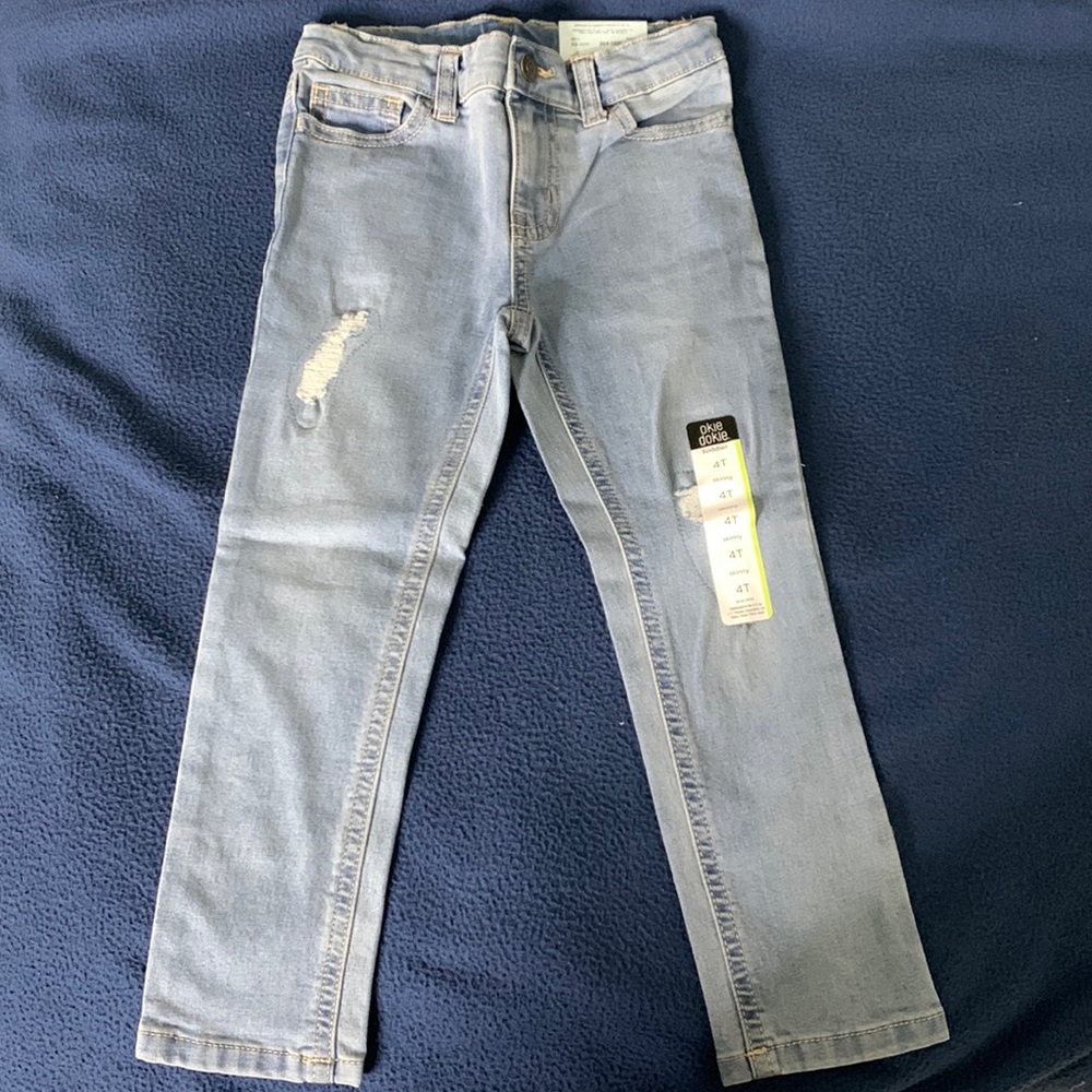 Skinny Light Washed Toddler Girls Jeans 4T